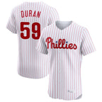 Choea P.Phillies #59 Jhoan Duran Player White Home Limited Elite Stitched Jerseys