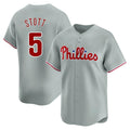Choea P.Phillies #5 Bryson Stott Player Gray Home Limited Stitched Jerseys