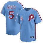 Choea P.Phillies #5 Bryson Stott Player Light Blue Home Limited Stitched Jerseys
