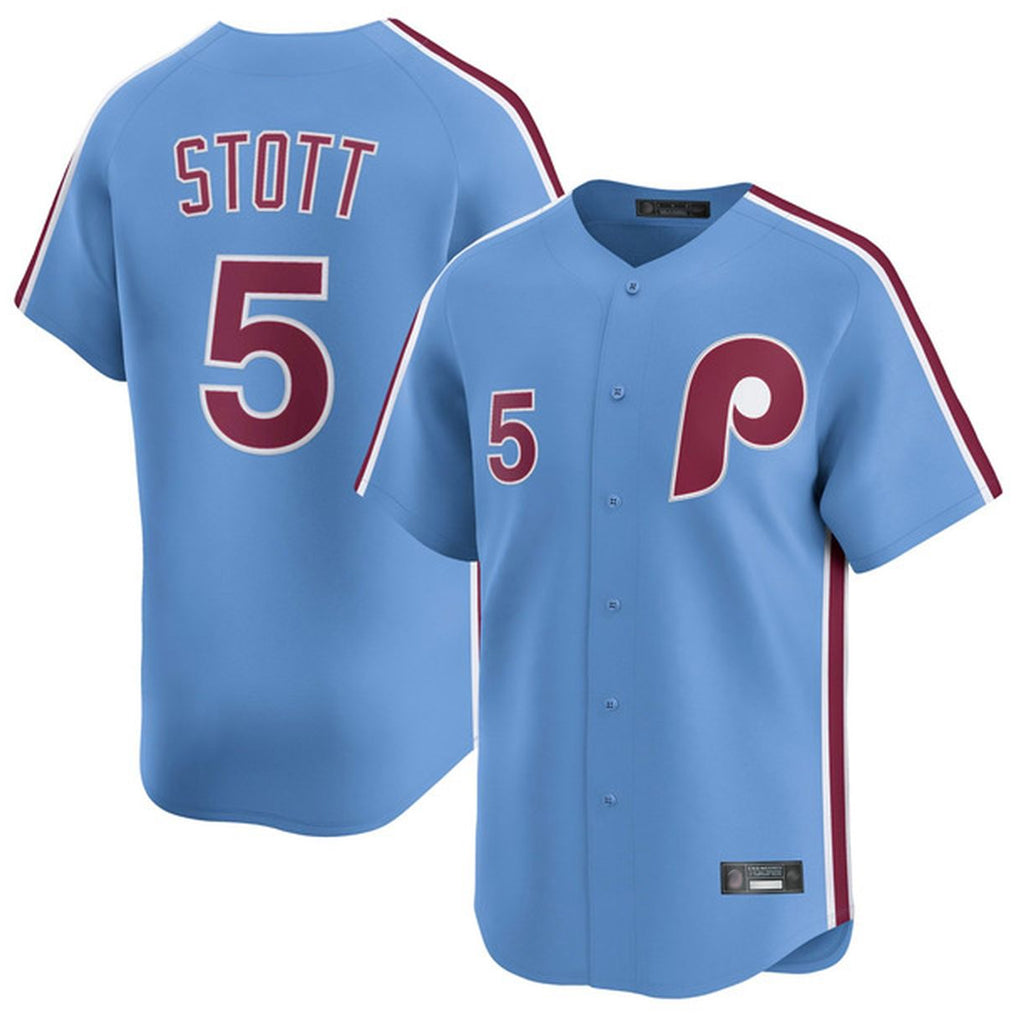 Choea P.Phillies #5 Bryson Stott Player Light Blue Home Limited Stitched Jerseys