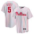Choea P.Phillies #5 Bryson Stott Player White Home Game Stitched Jerseys