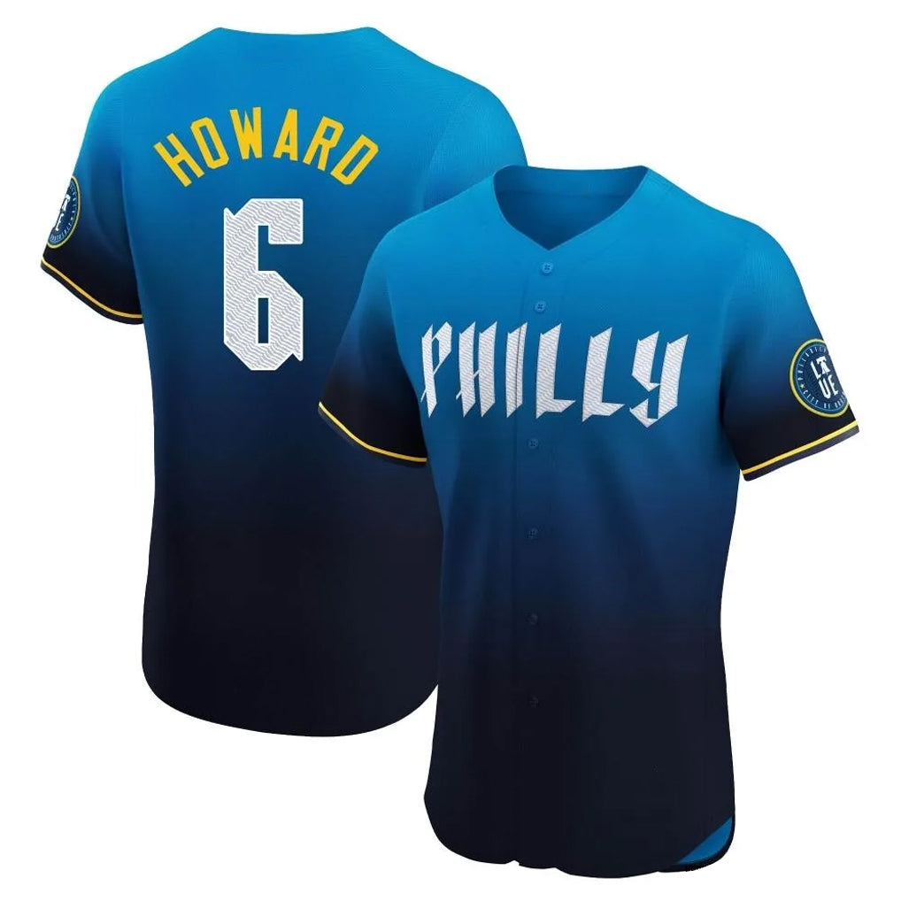 Choea P.Phillies #6 Ryan Howard Player Blue City Connect Home Limited Elite Stitched Jerseys