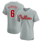 Choea P.Phillies #6 Ryan Howard Player Gray Home Limited Elite Stitched Jerseys