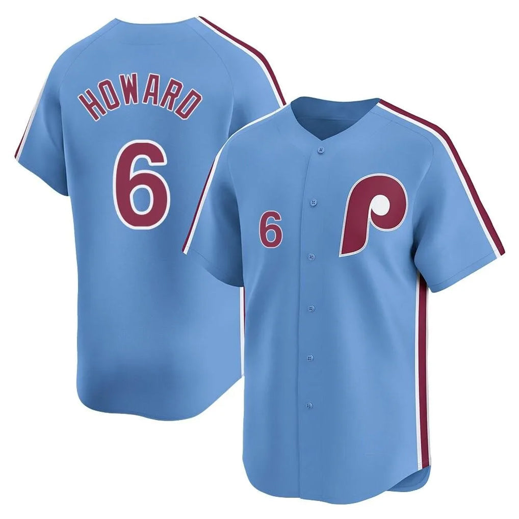Choea P.Phillies #6 Ryan Howard Player Light Blue Home Limited Stitched Jerseys