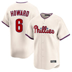 Choea P.Phillies #6 Ryan Howardr Player Cream Home Limited Stitched Jerseys