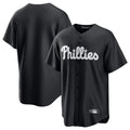 Choea P.Phillies Blank Player Black Alt Fashion Home Game Stitched Jerseys