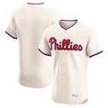 Choea P.Phillies Blank Player Cream Home Limited Elite Stitched Jerseys