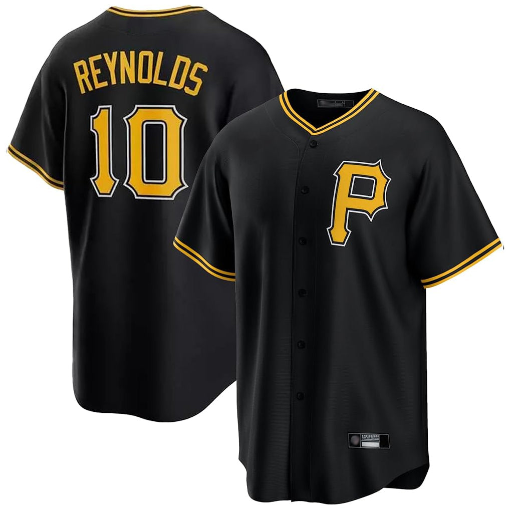Choea P.Pirates #10 Bryan Reynolds Player Black Alternate 2025 Home Game Stitched Jerseys