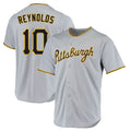 Choea P.Pirates #10 Bryan Reynolds Player Gray Road Home Game Stitched Jerseys