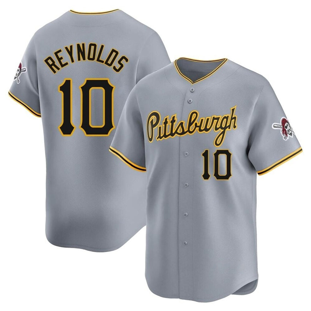 Choea P.Pirates #10 Bryan Reynolds Player Gray Road Home Limited Stitched Jerseys