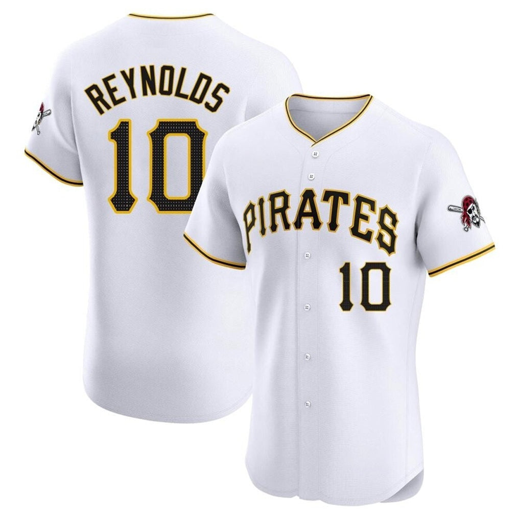 Choea P.Pirates #10 Bryan Reynolds Player White Home Limited Elite Stitched Jerseys