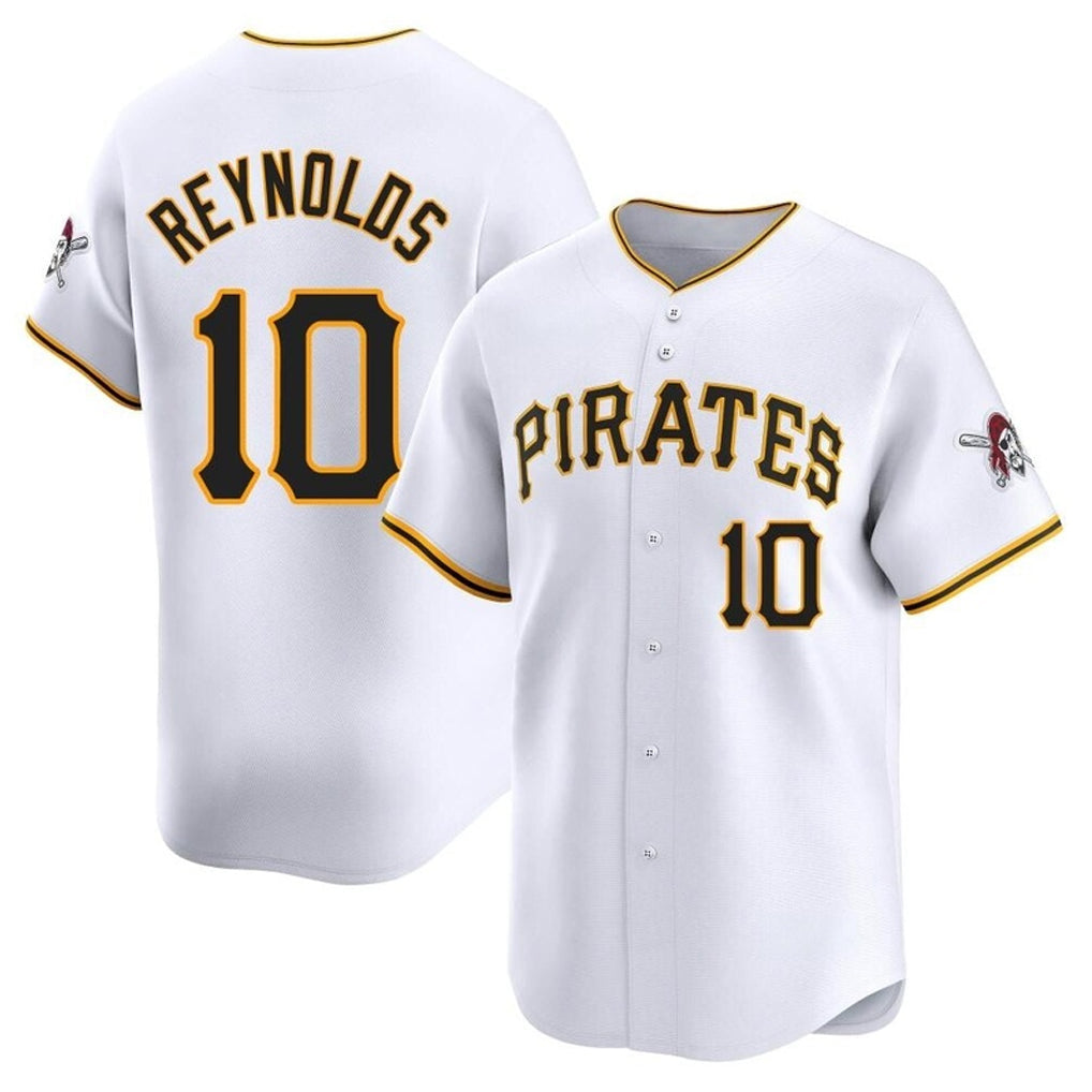 Choea P.Pirates #10 Bryan Reynolds Player White Home Limited Stitched Jerseys