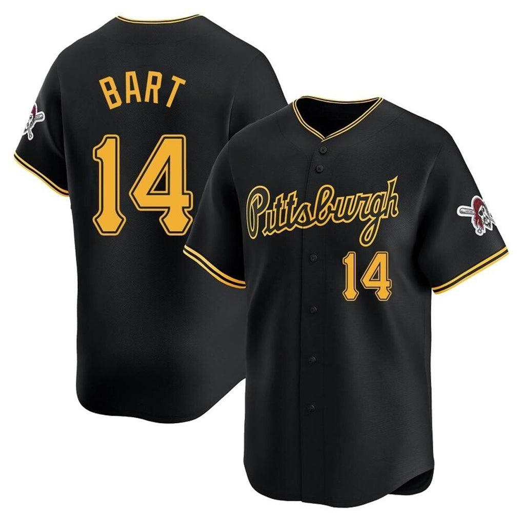 Choea P.Pirates #14 Joey Bart Player Black Alt Home Limited Stitched Jerseys