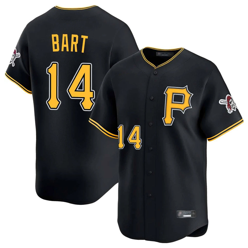 Choea P.Pirates #14 Joey Bart Player Black Alternate Limited Game Stitched Jerseys