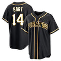 Choea P.Pirates #14 Joey Bart Player Black Fashion Out Home Game Stitched Jerseys