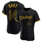 Choea P.Pirates #14 Joey Bart Player Black Snake Skin City Home Limited Elite Stitched Jerseys