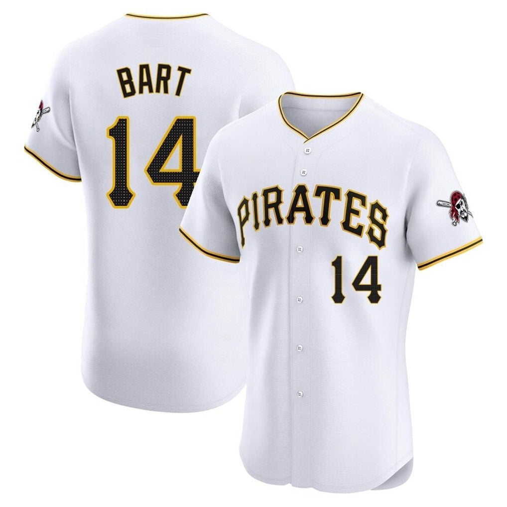 Choea P.Pirates #14 Joey Bart Player White Home Limited Elite Stitched Jerseys