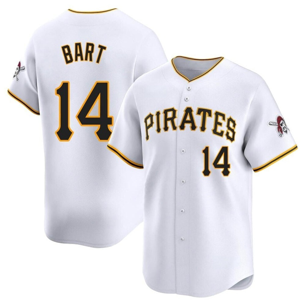 Choea P.Pirates #14 Joey Bart Player White Home Limited Stitched Jerseys