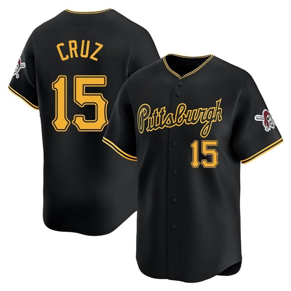 Choea P.Pirates #15 Oneil Cruz Player Black Home Limited Stitched Jerseys