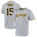 Choea P.Pirates #15 Oneil Cruz Player Gray Road Home Game Stitched Jerseys