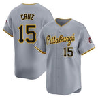 Choea P.Pirates #15 Oneil Cruz Player Gray Road Home Limited Stitched Jerseys