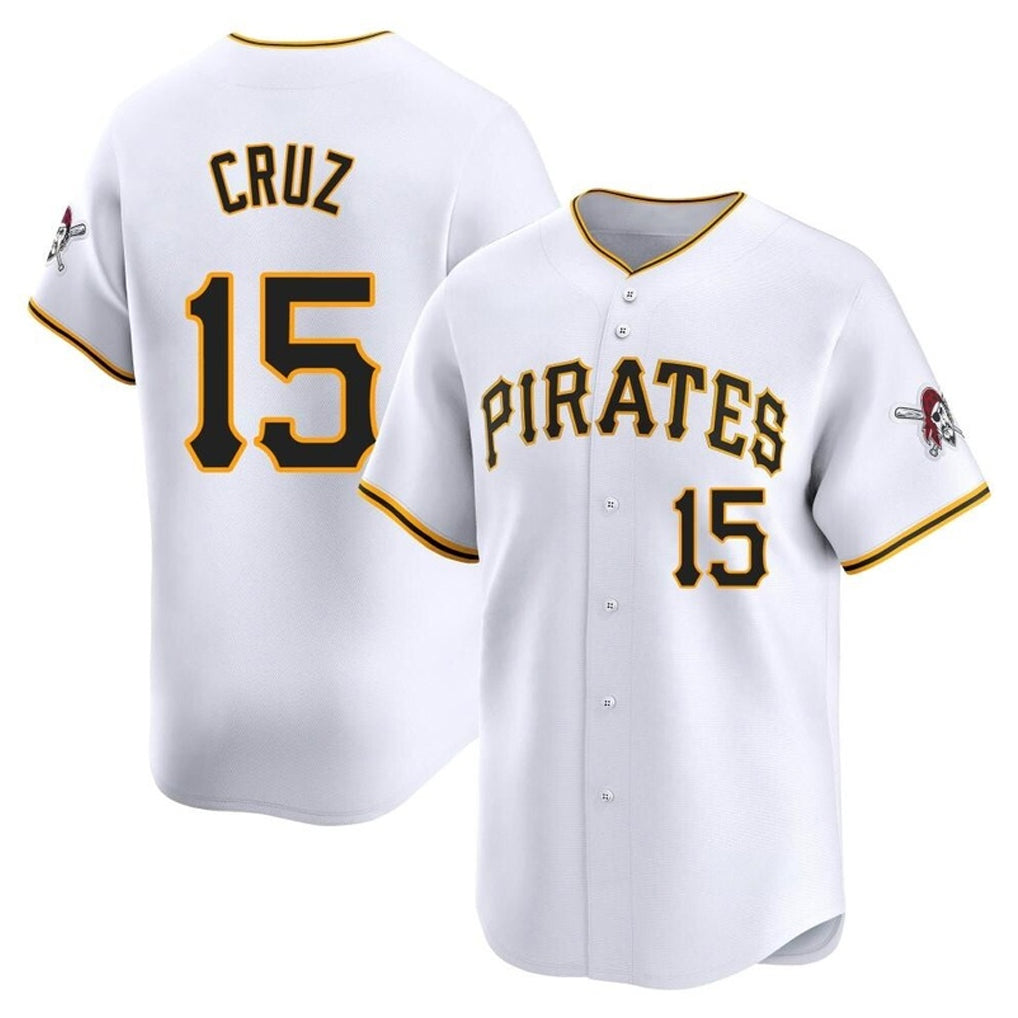Choea P.Pirates #15 Oneil Cruz Player White Home Limited Stitched Jerseys