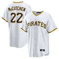Choea P.Pirates #22 Andrew McCutchen Player White Home Game Stitched Jerseys