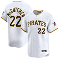 Choea P.Pirates #22 Andrew McCutchen Player White Home Limited Stitched Jerseys