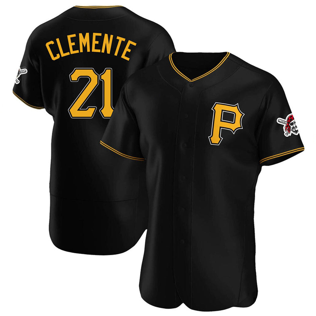 Choea P.Pirates #21 Roberto Clemente Player Black Alternate 2025 Home Limited Elite Stitched Jerseys