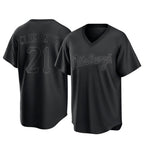 Choea P.Pirates #21 Roberto Clemente Player Black Fashion Home Game Stitched Jerseys