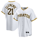 Choea P.Pirates #21 Roberto Clemente Player White Home Game Stitched Jerseys