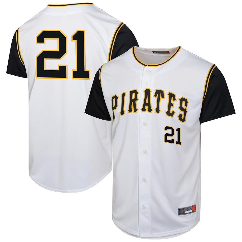 Choea P.Pirates #21 Roberto Clemente Player White Throwback Cooperstown Collection Limited Stitched Jerseys