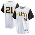 Choea P.Pirates #21 Roberto Clemente Player White Throwback Cooperstown Limited Stitched Jerseys