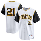 Choea P.Pirates #21 Roberto Clemente Player White Throwback Cooperstown Limited Stitched Jerseys
