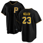 Choea P.Pirates #23 Mitch Keller Player Black Home Game Stitched Jerseys