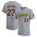Choea P.Pirates #23 Mitch Keller Player Gray Road Home Limited Elite Stitched Jerseys