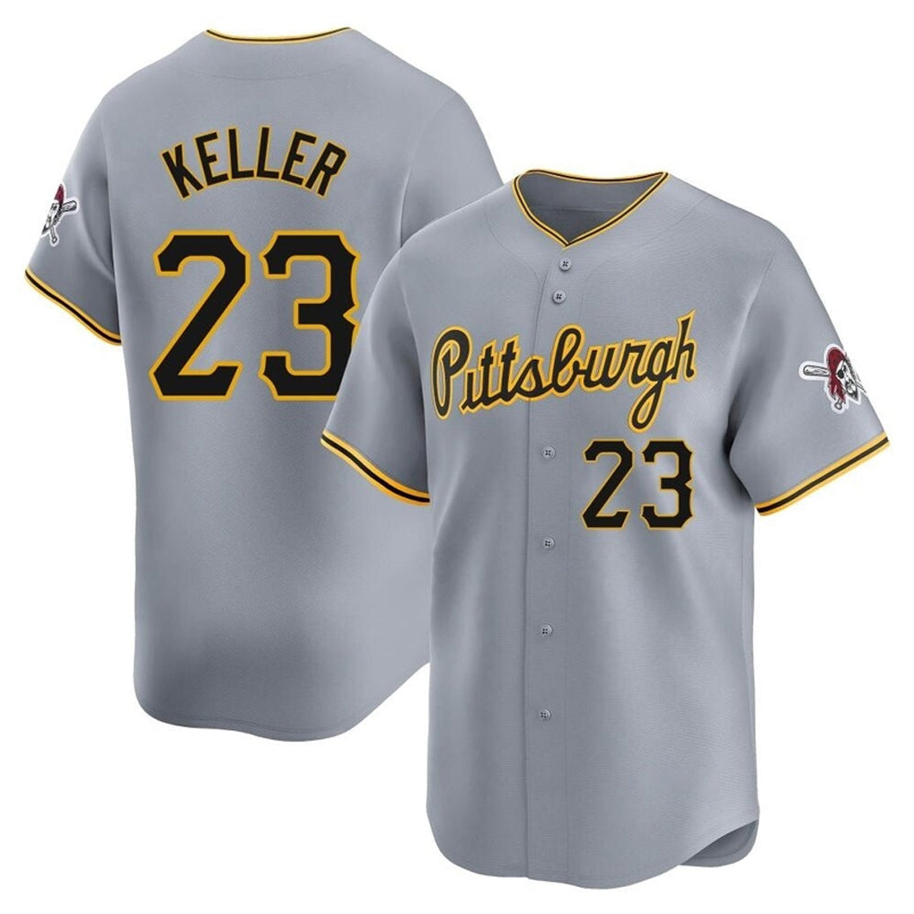 Choea P.Pirates #23 Mitch Keller Player Gray Road Home Limited Stitched Jerseys