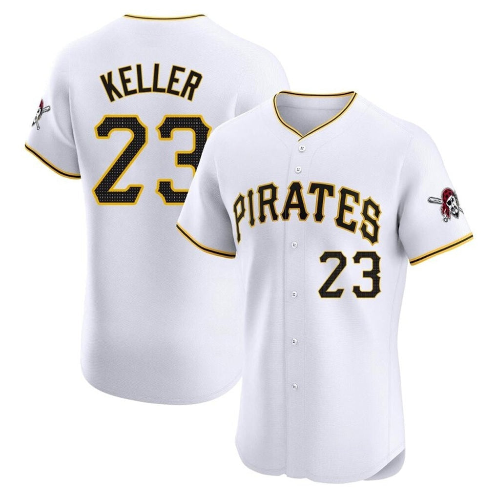 Choea P.Pirates #23 Mitch Keller Player White Home Limited Elite Stitched Jerseys