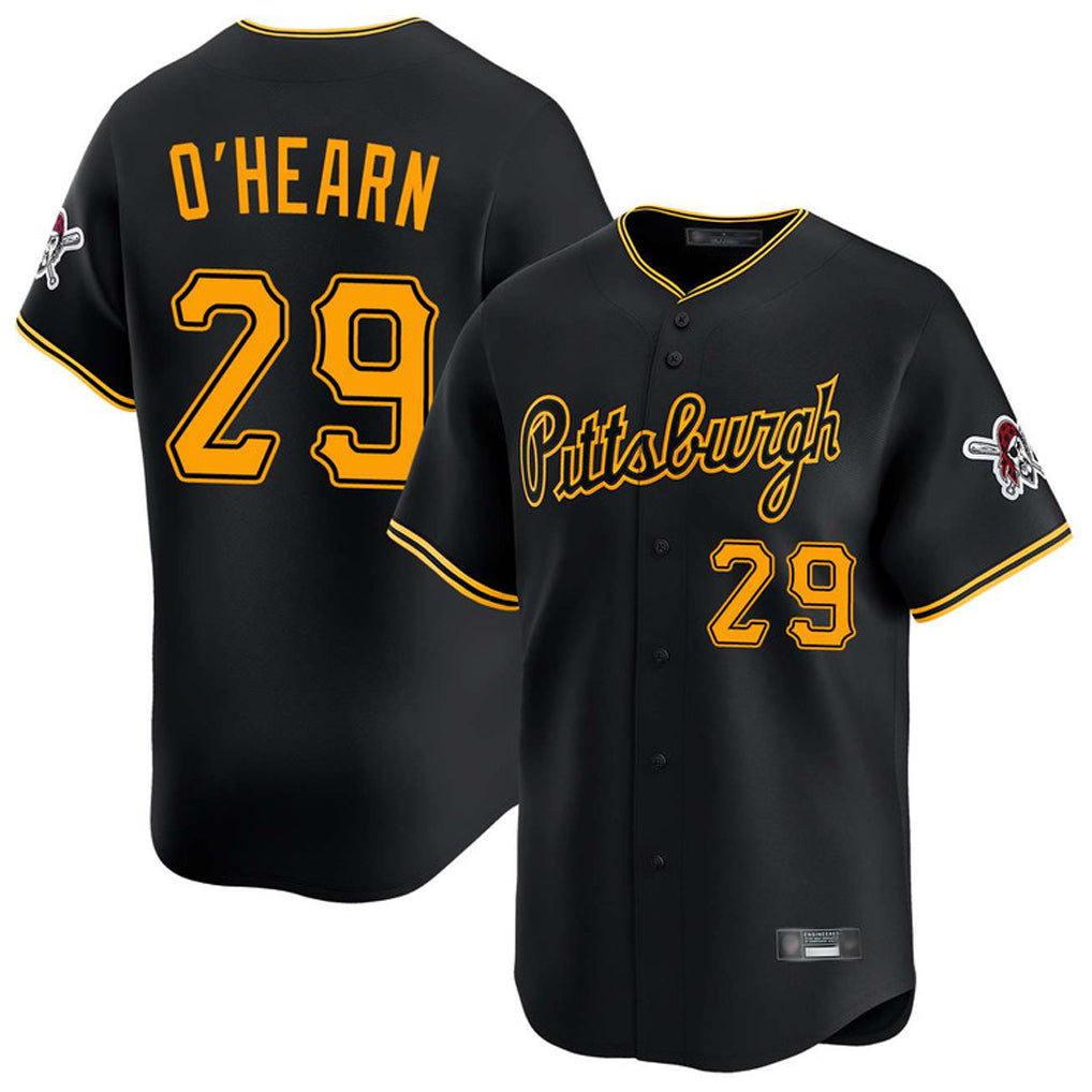 Choea P.Pirates #29 Ryan O'Hearn Player Black Alt Home Limited Stitched Jerseys