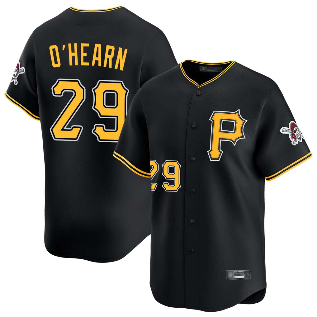 Choea P.Pirates #29 Ryan O'Hearn Player Black Alternate Limited Game Stitched Jerseys