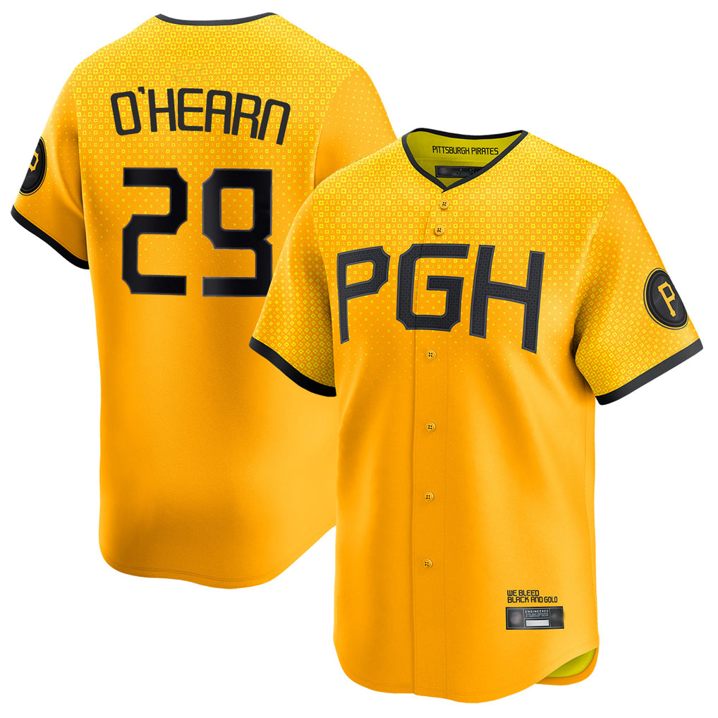 Choea P.Pirates #29 Ryan O?¡®Hearn Player Gold City Connect Home Limited Stitched Jerseys