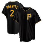 Choea P.Pirates #2 Spencer Horwitz Player Black Alternate 2025 Home Game Stitched Jerseys