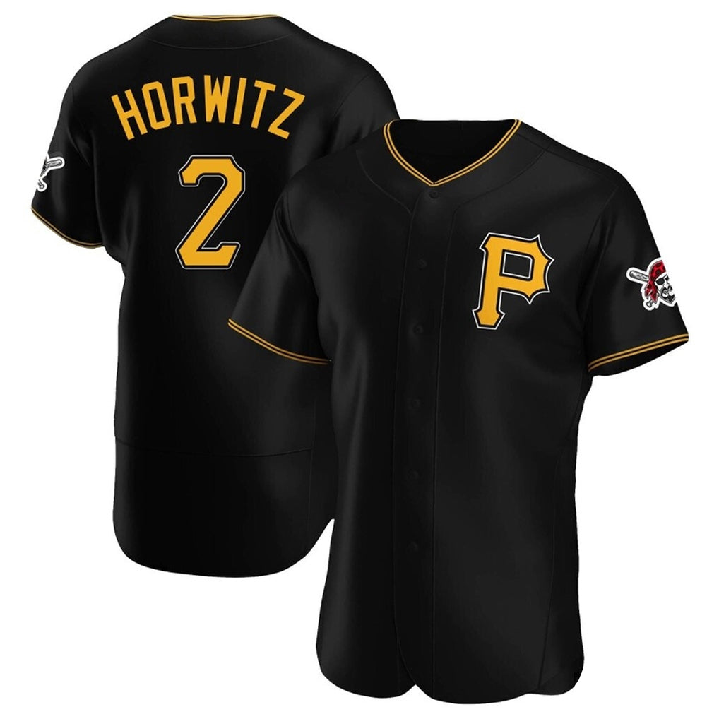 Choea P.Pirates #2 Spencer Horwitz Player Black Alternate 2025 Home Limited Elite Stitched Jerseys