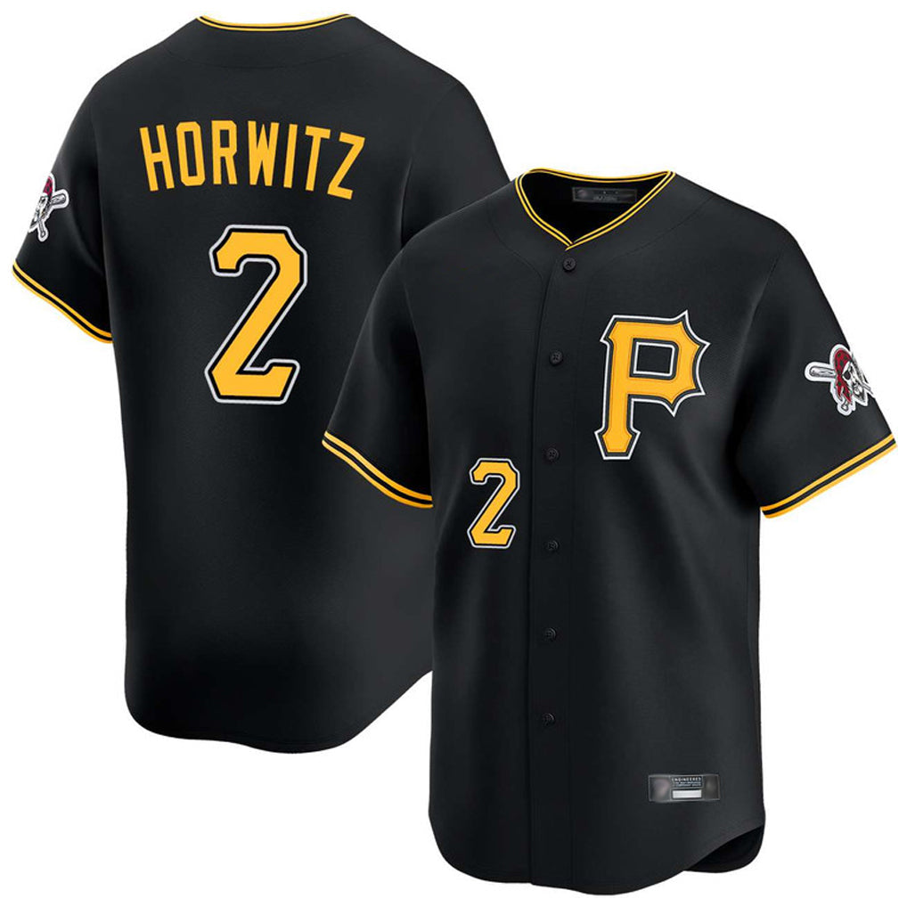 Choea P.Pirates #2 Spencer Horwitz Player Black Alternate Limited Game Stitched Jerseys