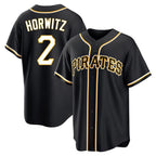Choea P.Pirates #2 Spencer Horwitz Player Black Fashion Out Home Game Stitched Jerseys