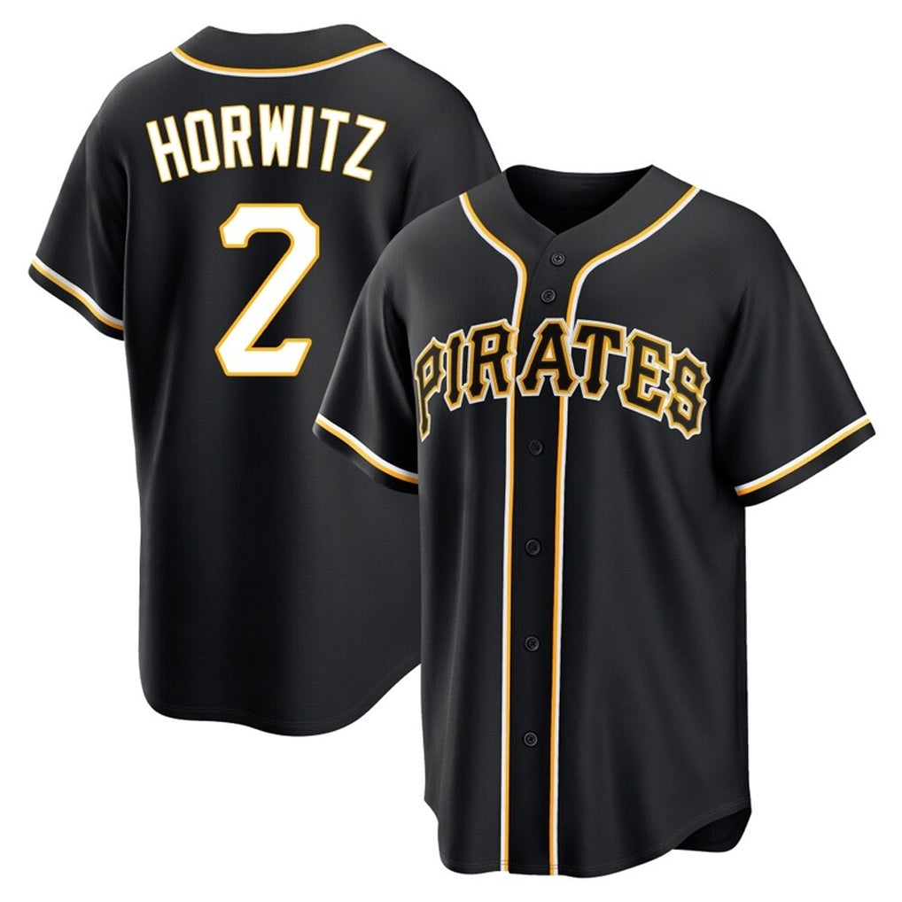 Choea P.Pirates #2 Spencer Horwitz Player Black Fashion Out Home Game Stitched Jerseys