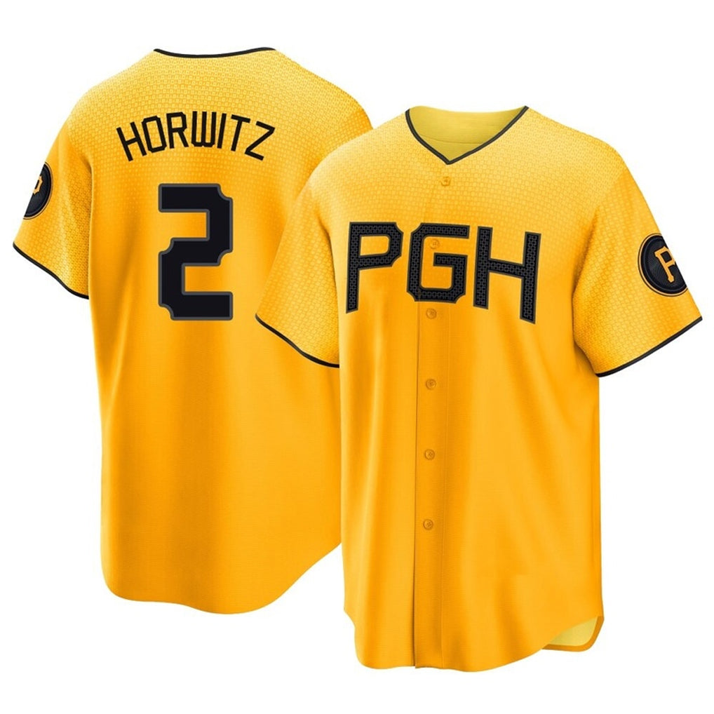 Choea P.Pirates #2 Spencer Horwitz Player Gold City Connect Home Game Stitched Jerseys