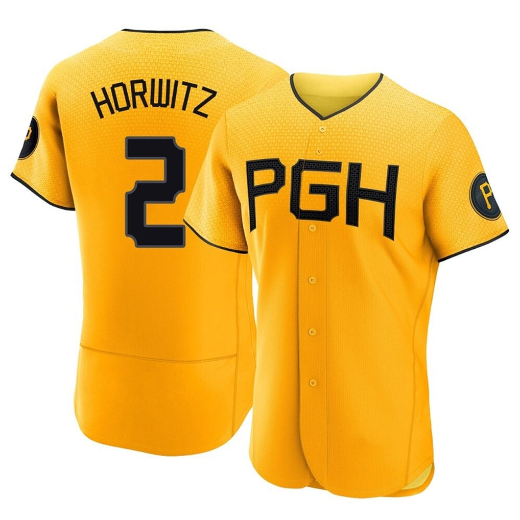 Choea P.Pirates #2 Spencer Horwitz Player Gold City Connect Home Limited Elite Stitched Jerseys