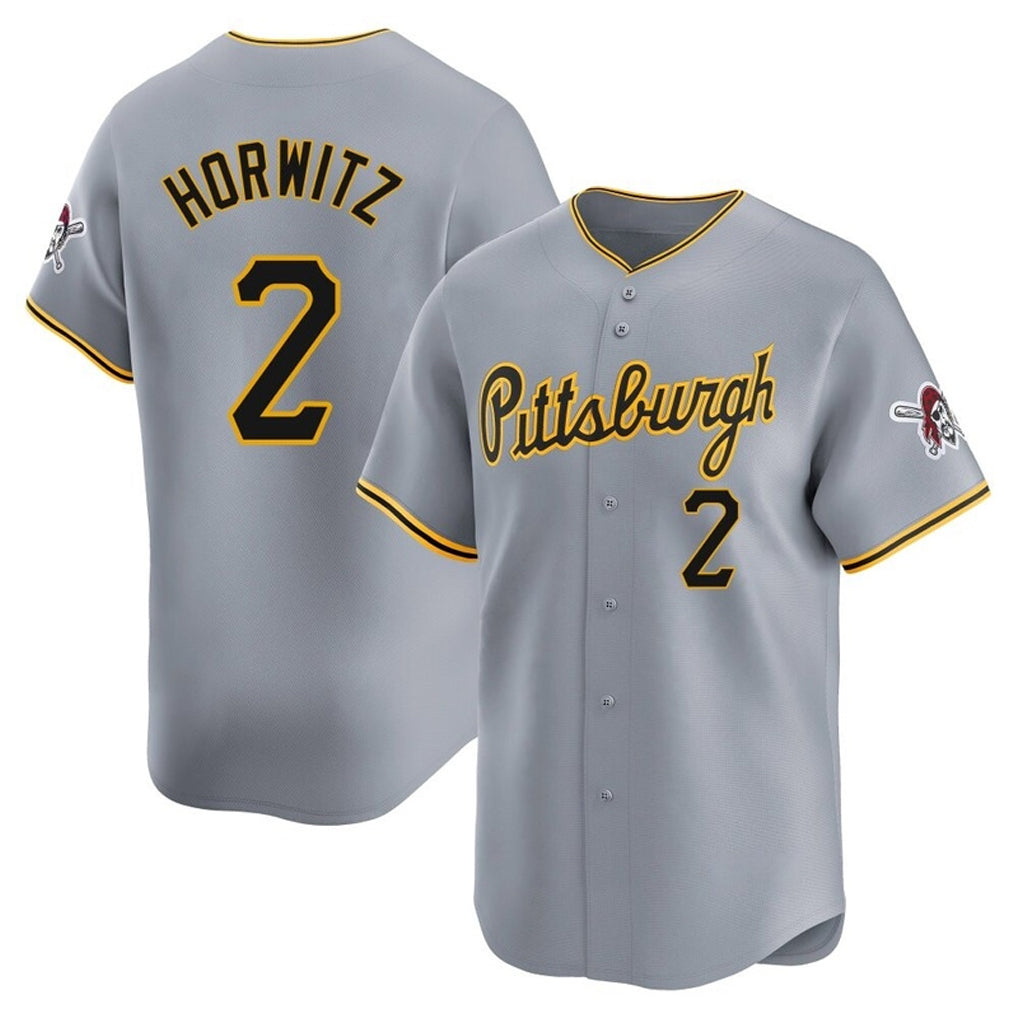Choea P.Pirates #2 Spencer Horwitz Player Gray Road Home Limited Stitched Jerseys