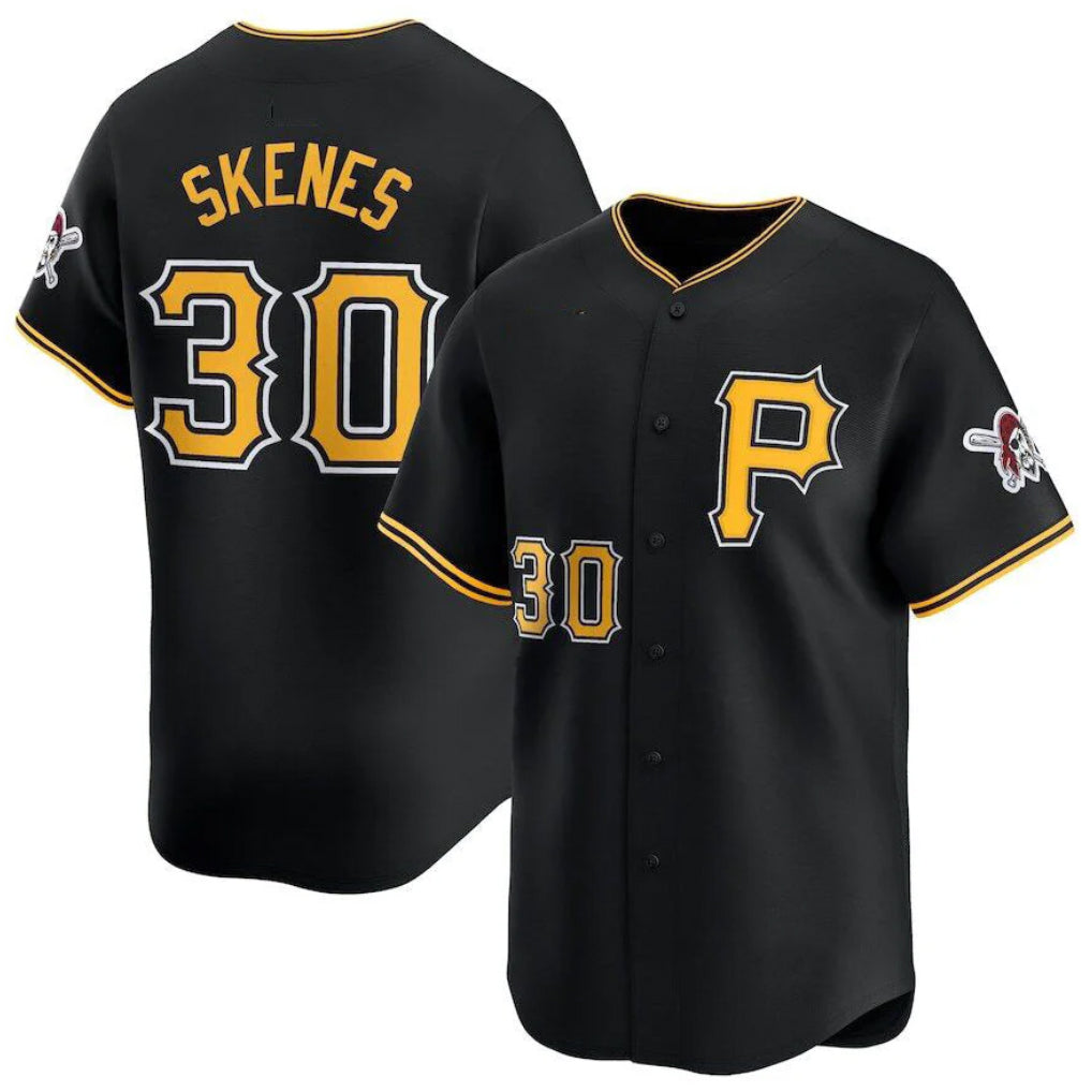 Choea P.Pirates #30 Paul Skenes Player Black Alt Limited Home Stitched Jerseys